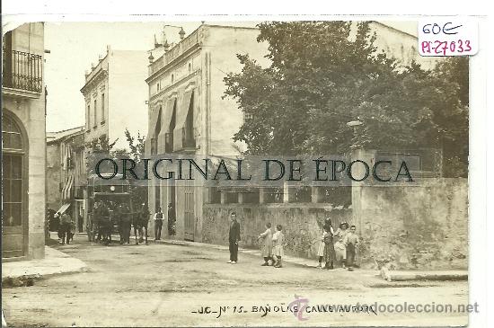 Postcards: (PS-27033)POSTAL FOTOGRAFICA DE BA&Ntilde;OLAS-DILIGENCIA Y CALLE AURORA
