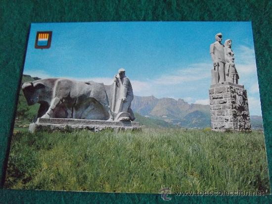Postkarten: GIRONA-G1- NO ESCRITA-HOSTALETS D'EN BAS-N&ordm;3-PETITA SUISSA CATALANA-MONUMENTO A LA FAMILIA CAMPAROLA