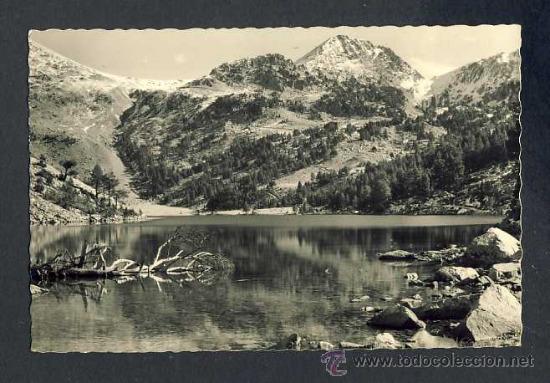 Postales: Postal de la VALL DE BO&Iacute;:  Estany Llong, al fons el Portarr&oacute; (Ed.Ofic.Turisme num.417)