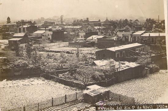 Postales: NEVADA DEL DIA 1&ordm; DE ABRIL DE 1910 - BCN ? - Foto 1