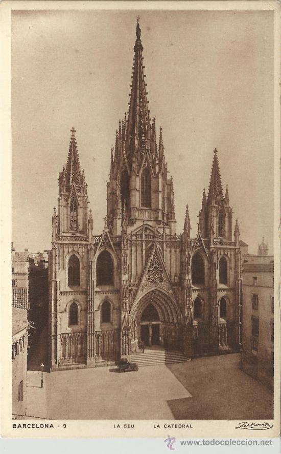 Postales: BARCELONA CATEDRAL SIN ESCRIBIR - Foto 1