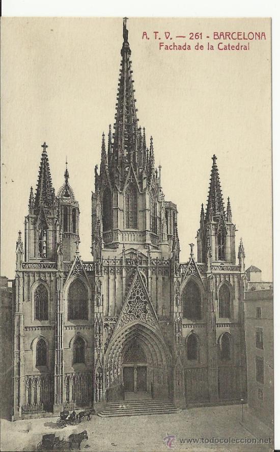 Postales: BARCELONA CATEDRAL SIN ESCRIBIR - Foto 1