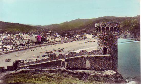Postales: tossa de mar - torre joan&agrave;s y la playa - Foto 1