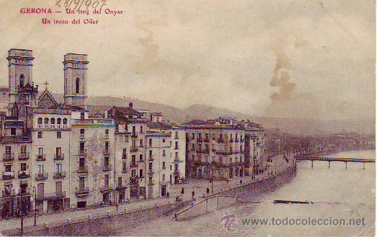 Postales: gerona - un tro&ccedil; del onyar - Foto 1