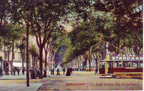 Postales: barcelona - calle cortes (la gran-via) - Foto 1