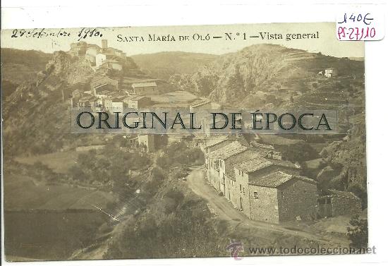 Postcards: (PS-27110)POSTAL FOTOGRAFICA DE SANTA MARIA DE OLO-VISTA GENERAL