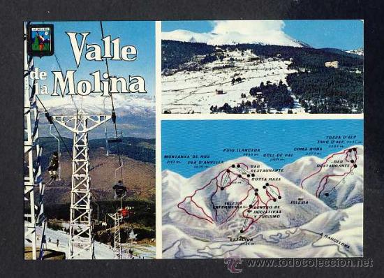 Postales: Postal de LA MOLINA: Vista. Esqui (Escudo de Oro 1958)