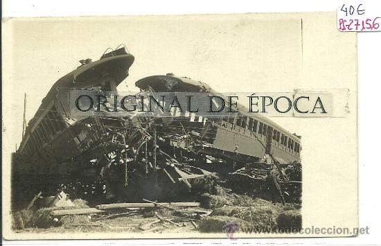 Postcards: (PS-27156)POSTAL FOTOGRAFICA DE SABADELL-ACCIDENTE DE FERROCARRIL