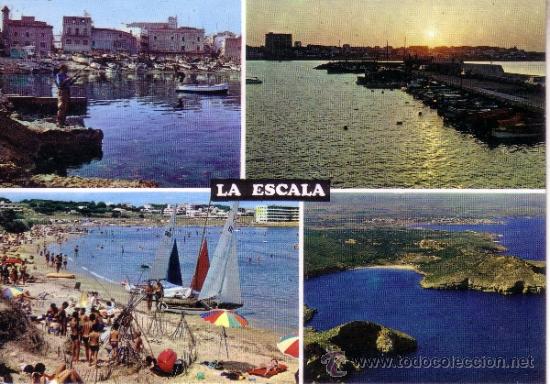 Postales: GERONA - LA ESCALA - DIVERSOS ASPECTOS - Foto 1
