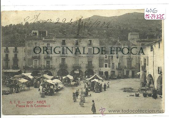 Postcards: (PS-27335)POSTAL DE AMER-PLASSA DE LA CONSTITUCIO