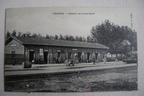 Postkarten: FIGUERAS.-ESTACION DEL FERRO-CARRIL.10265