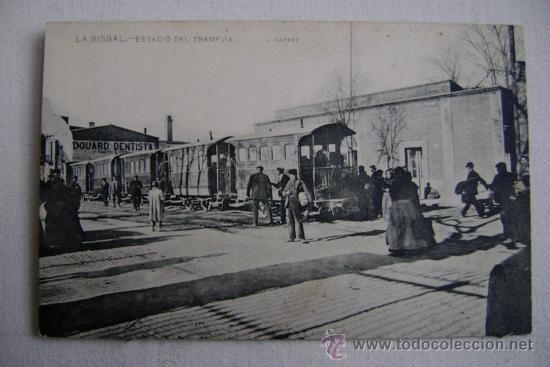Postkarten: LA BISBAL.-ESTACIO DEL TRAMPVIA.10359