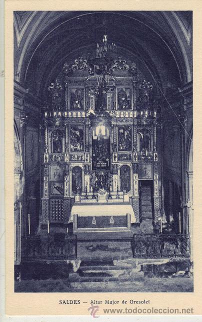 Postales: Saldes - Altar Major de Gresolet - Foto 1