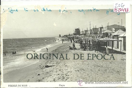 Postcards: (PS-27481)POSTAL FOTOGRAFICA DE PREMIA DE MAR-PLAYA