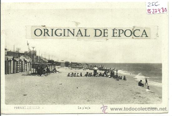 Postcards: (PS-27480)POSTAL FOTOGRAFICA DE PREMIA DE MAR-LA PLAYA