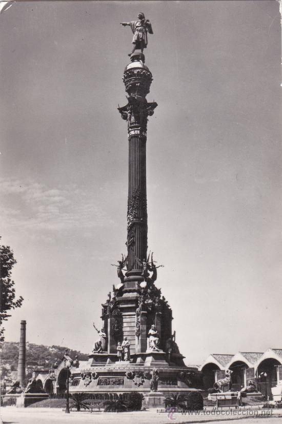 Postales: Barcelona Monumento Col&oacute;n (sin circular) - Foto 1