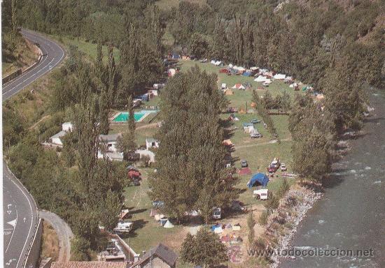 Postales: Camping Noguera Pallaresa Lerida (sin circular)