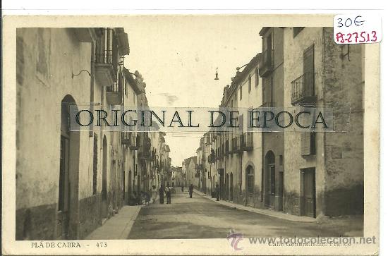 Postcards: (PS-27513)POSTAL FOTOGRAFICA DE PLA DE CABRA-CALLE GENERALISIMO FRANCO