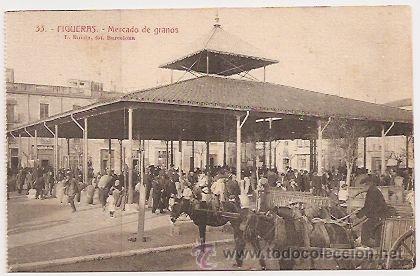 Postales: Figueras. Mercado. Postal antigua - Foto 1