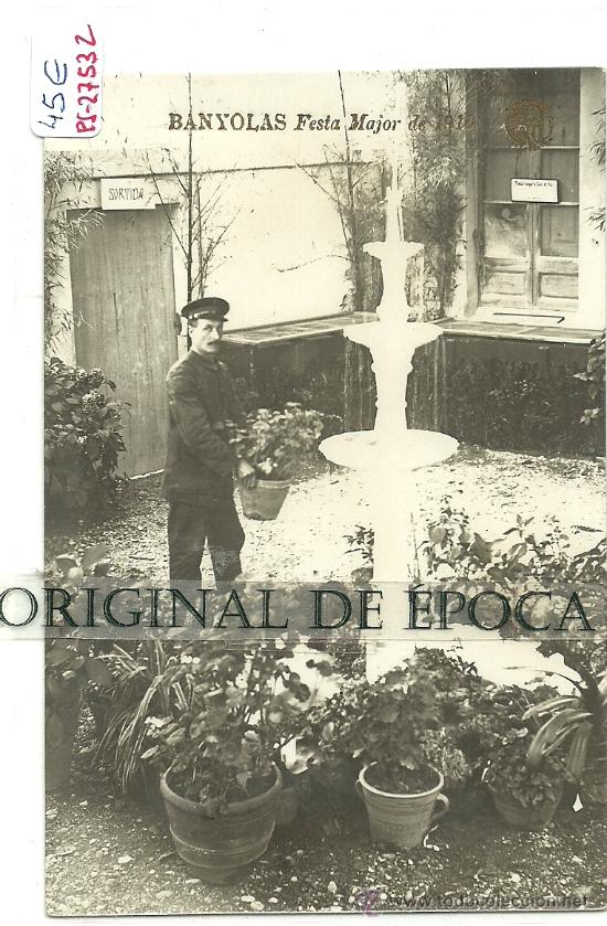 Postkarten: (PS-27532)POSTAL FOTOGRAFICA DE BANYOLAS-FESTA MAJOR 1910