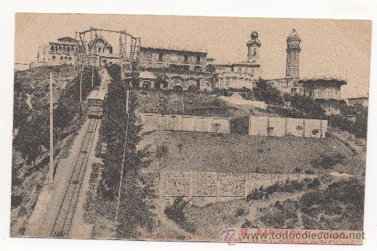 Postales: BARCELONA - TIBIDABO (ALT. 532 M) - EDIFICIOS DESDE LA C&Uacute;SPIDE. - Foto 1