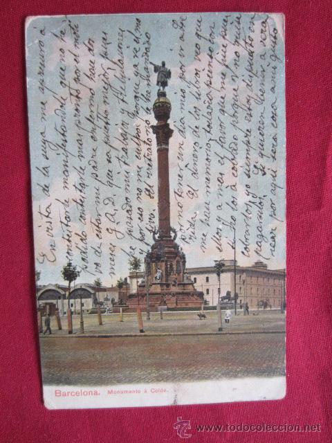 Postales: BARCELONA - MONUMENTO A COLON - Foto 1