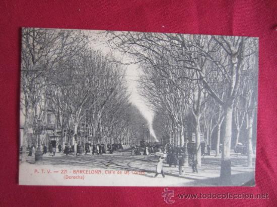 Postales: BARCELONA -CALLE DE LAS CORTES - Foto 1