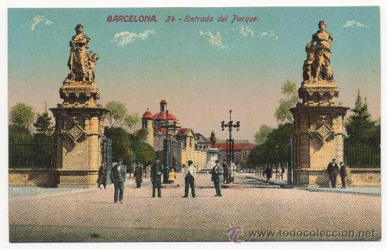 Postales: BARCELONA - ENTRADA AL PARQUE. - Foto 1