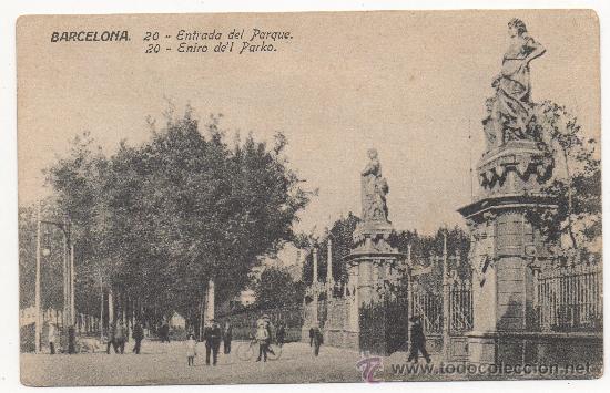 Postales: BARCELONA. - ENTRADA DEL PARQUE. - Foto 1