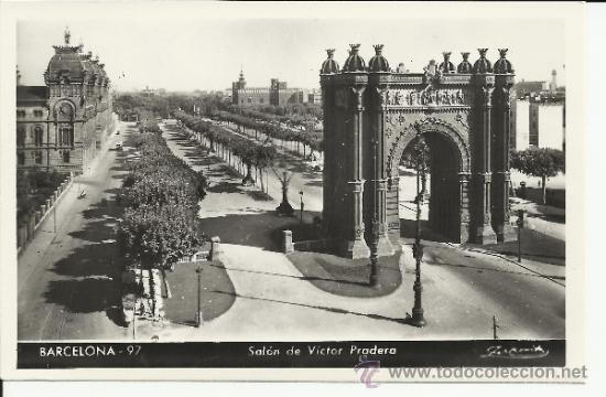 Postales: BARCELONA SALON DE VICTOR PRADERA ESCRITA - Foto 1