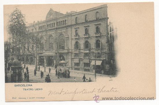 Postales: BARCELONA. - TEATRO DEL LICEO. (C.1900). - Foto 1