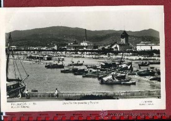 Postales: PALAMOS 56 detalle del puerto y paseo