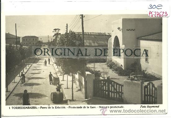 Postales: (PS-27623)POSTAL DE TORREDEMBARRA-PASEO DE LA ESTACION