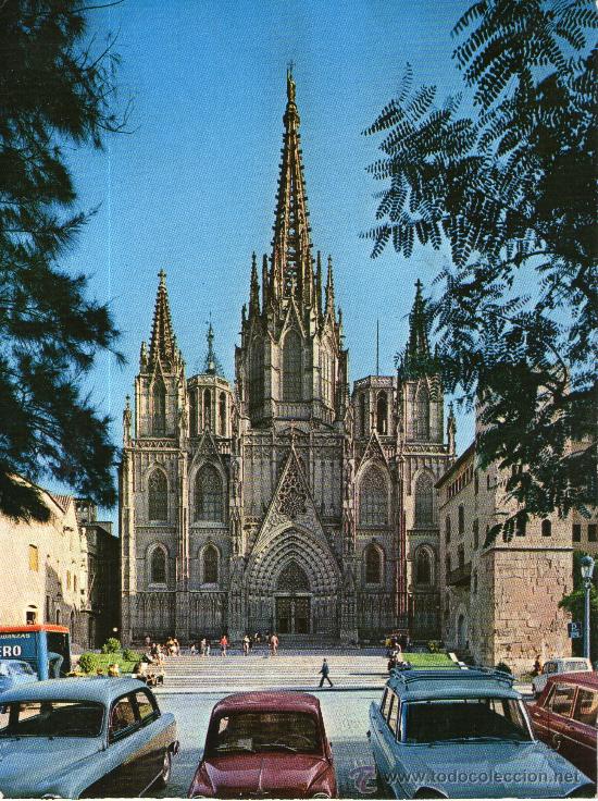 Postales: postal de la catedral de barcelona, n&ordm; 4 - seat 600, seat 1500, gordini -