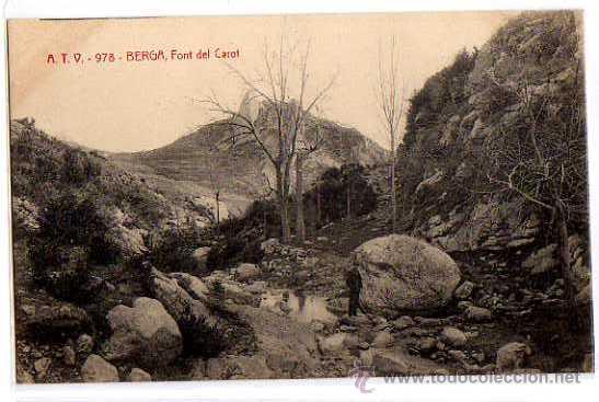 Postales: A.T.V. - 978. Berga. Font del Carot. - Foto 1