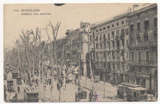 Postales: BARCELONA.- RAMBLA DEL CENTRO. (C.1905). - Foto 1