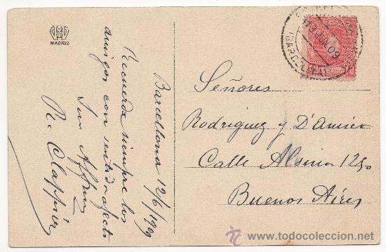 Postales: BARCELONA.- RAMBLA DEL CENTRO. (C.1905). - Foto 2