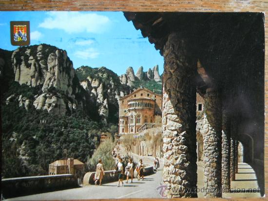 Postales: Postal Montserrat. Abside de la Basilica. Arquitectura