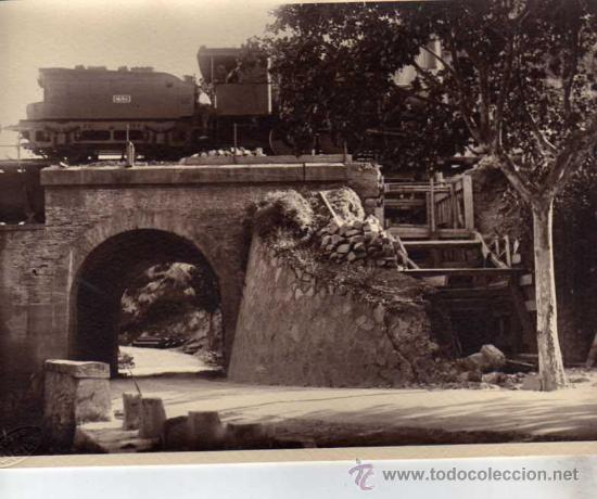 Postales: Lote de 3 fotografias 23 x 18 cm. Fotografo Casals, Obras  linea tren Norte Barcelona- Sarria ??