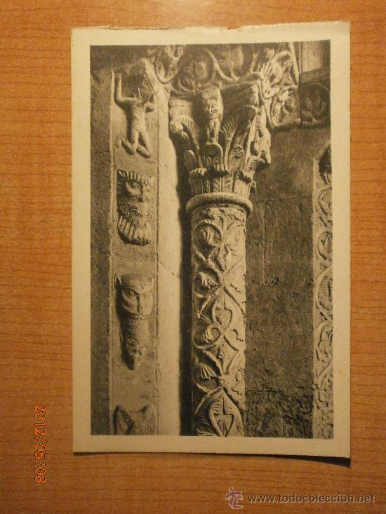 Cartoline: POSTAL MONESTIR DE RIPOLL .DETALL DE LA PORTALADA SIN CIRCULAR