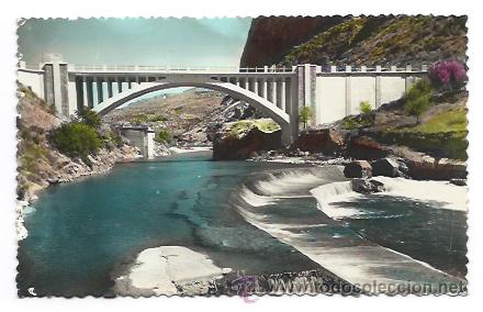Postales: PUENTE D'ESP&Iacute;A SOBRE EL RIO SEGRE. (FOTO JANOT, ORGA&Ntilde;A.)