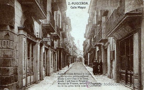 Postales: PUIGCERDA, CALLE MAYOR, ROISIN