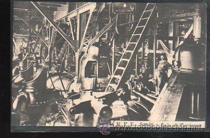 Postcards: TARJETA POSTAL DEL R.F.E CAMARASA - SEROS. SALA DE TURBINAS