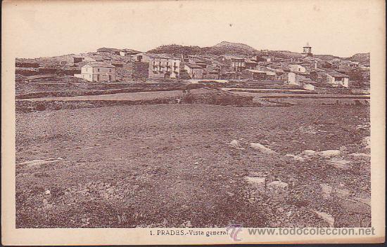Postales: POSTAL PRADES VISTA GENERAL - Foto 1
