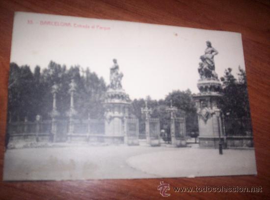 Postales: BARCELONA - ENTRADA AL PARQUE - Foto 1