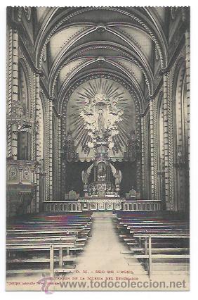 Postales: 9 - J. A. O. M. SEO DE URGEL. INTERIOR DE LA IGLESIA DEL SEMINARIO. (LABOUCHE)