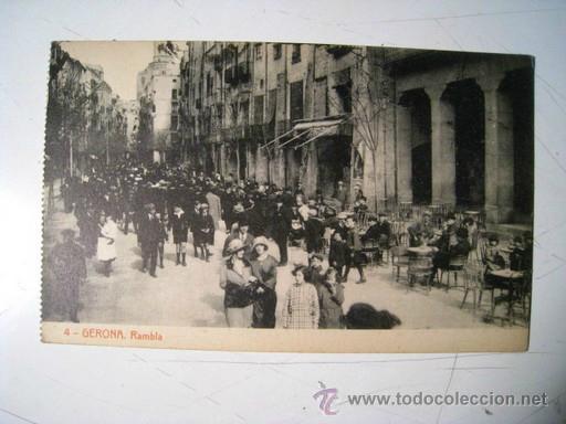 Postales: GERONA: RAMBLA - Foto 1