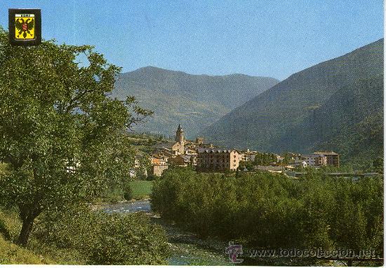 Postales: postal pirineo catalan sort , vista general