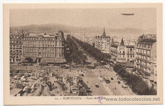 Postales: BARCELONA.- PASEO DE GRACIA. - Foto 1