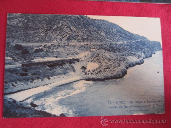 Postales: SITGES - DE SITGES A BARCELONA - Foto 1